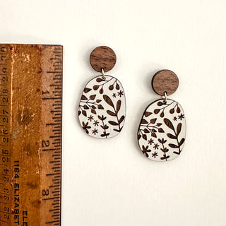 Botanical Earrings - White