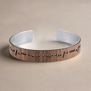 Morse Code Thin Cuff