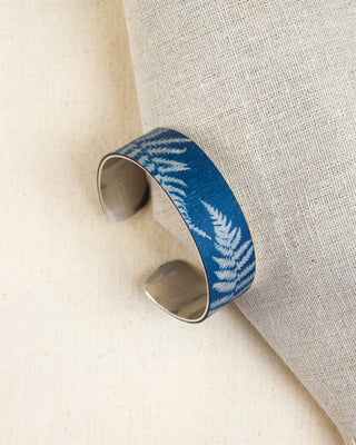 Fern Cyanotype Cuff Bracelets