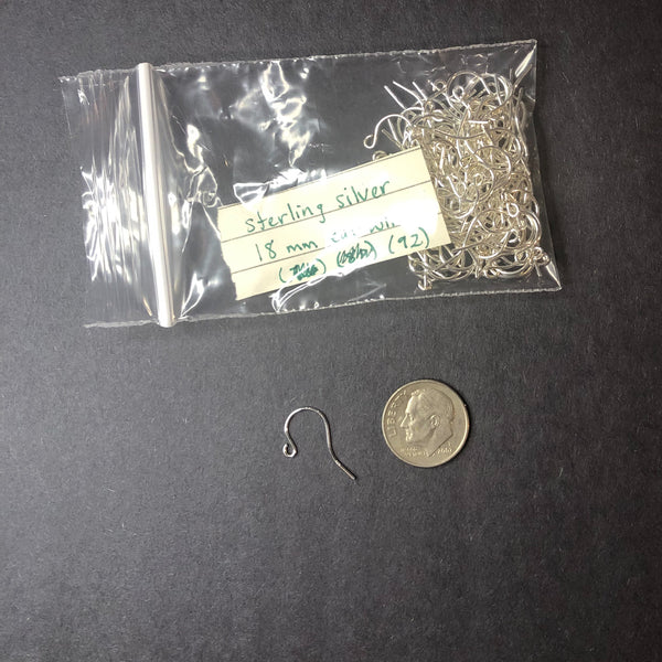 Ear Wires - sterling - style 1