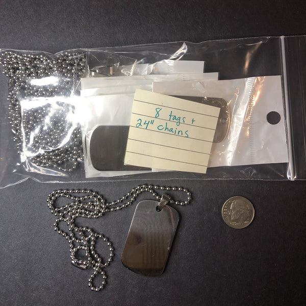 Dog Tags - PACK OF 8