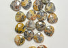 20mm Faceted Flat Gemstone Briolettes - MANY COLORS