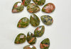 20mm Faceted Flat Gemstone Briolettes - MANY COLORS