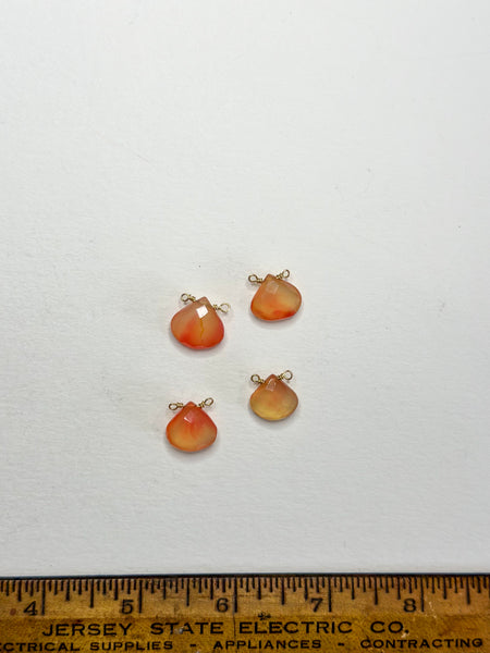 Natural Orange Chalcedony Drops