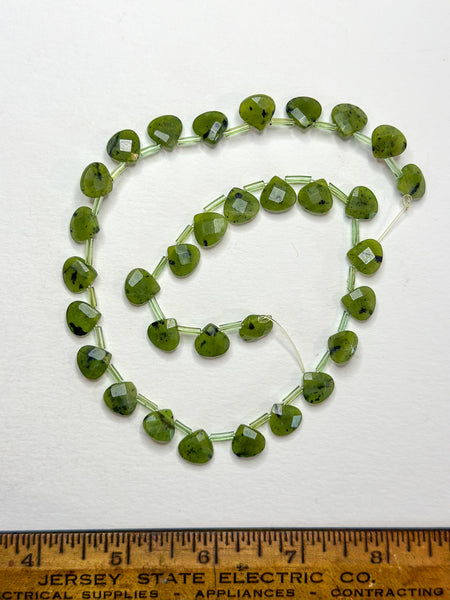 10mm Faceted Flat Gemstone Briolettes - MANY COLORS