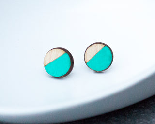 Round Stud Earrings