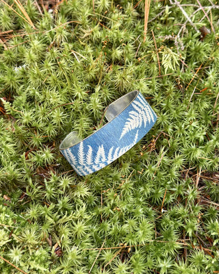 Fern Cyanotype Cuff Bracelets