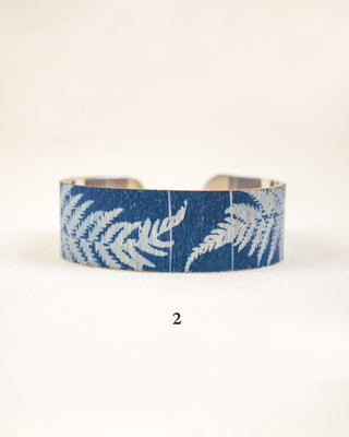 Fern Cyanotype Cuff Bracelets