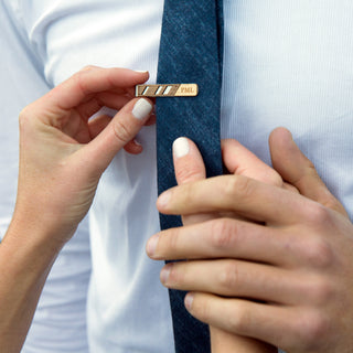 Morse Code Tie Clip