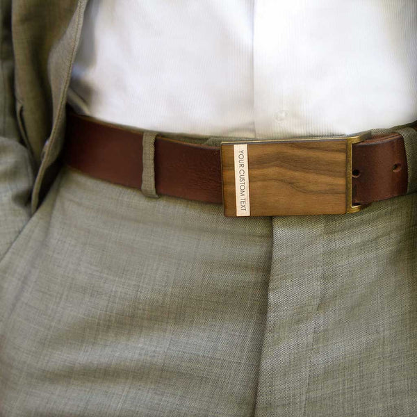 Custom Maple Strip Belt Buckle