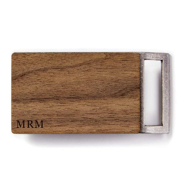 Custom Walnut Belt Buckle