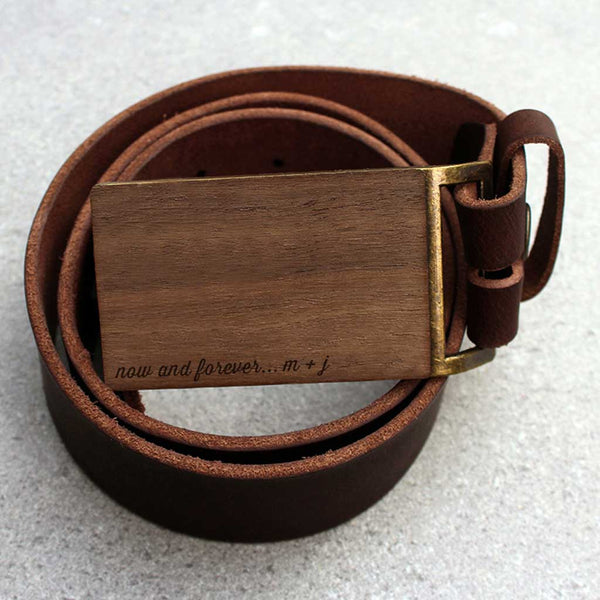 Custom Walnut Belt Buckle
