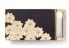 Black Flowers Belt Buckle