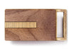 Geometric Lines Gold Belt Buckle
