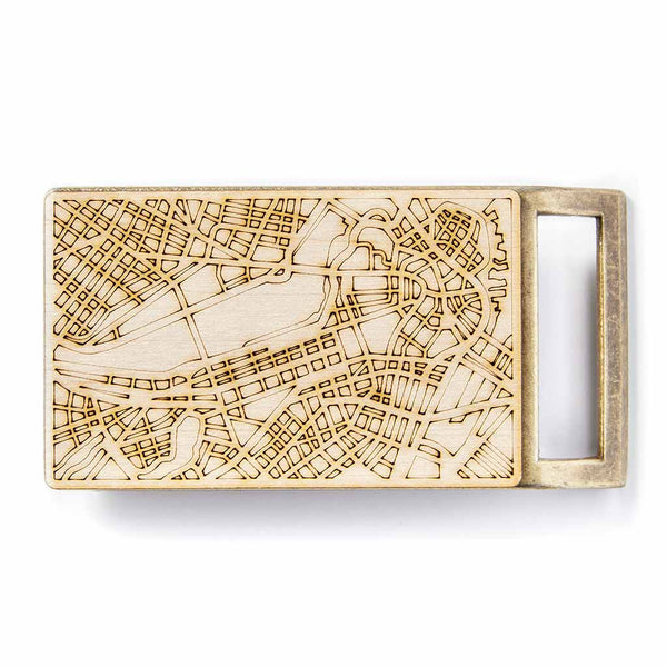 Boston Map Belt Buckle