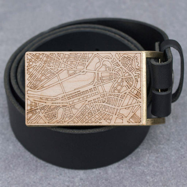 Boston Map Belt Buckle