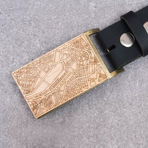 Boston Map Belt Buckle