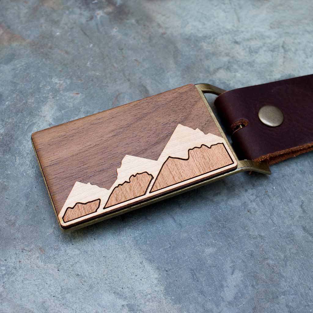 Mountain belt buckle hot sale