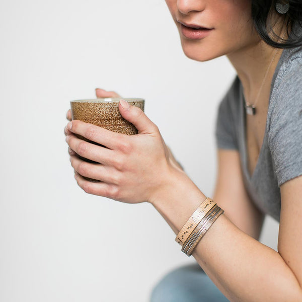 Morse Code Thin Cuff