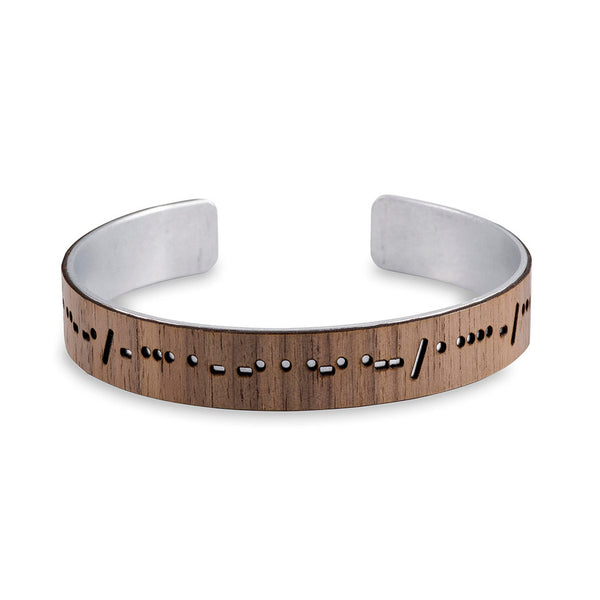 Morse Code Thin Cuff