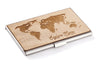 World Map Card Case