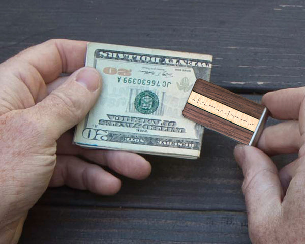 Morse Code Money Clip