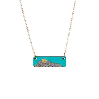 Waves Necklace - Teal