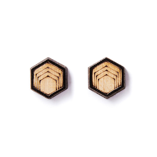 Hex Stud Earrings