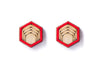 Hex Stud Earrings