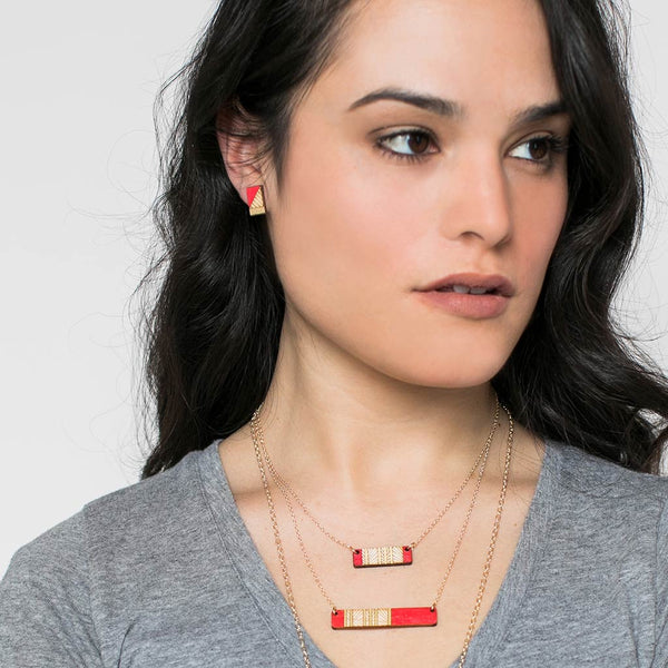 Lines Stud Earrings