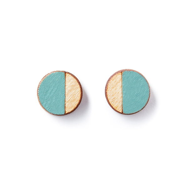Round Stud Earrings
