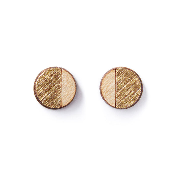 Round Stud Earrings