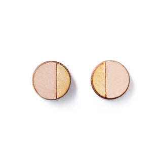 Round Stud Earrings