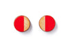 Round Stud Earrings