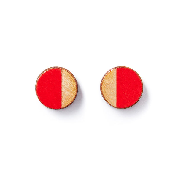 Round Stud Earrings