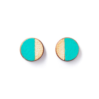 Round Stud Earrings