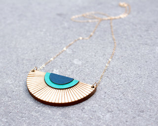 Solaris Necklace Large Blue