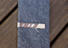 Diagonal Two Tone Tie Clip